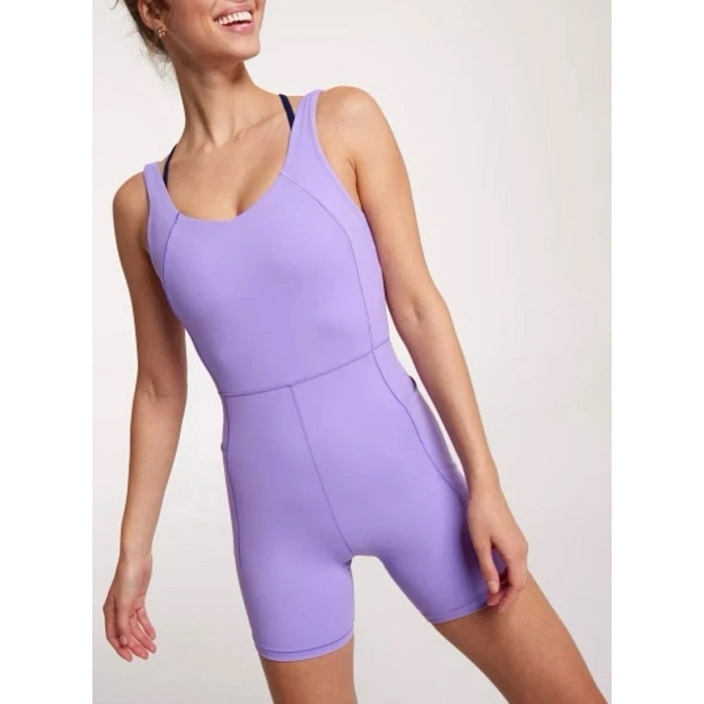Calia by Carrie Underwood Sleeveless Athletic Inspire Short Bodysuit XL NEW